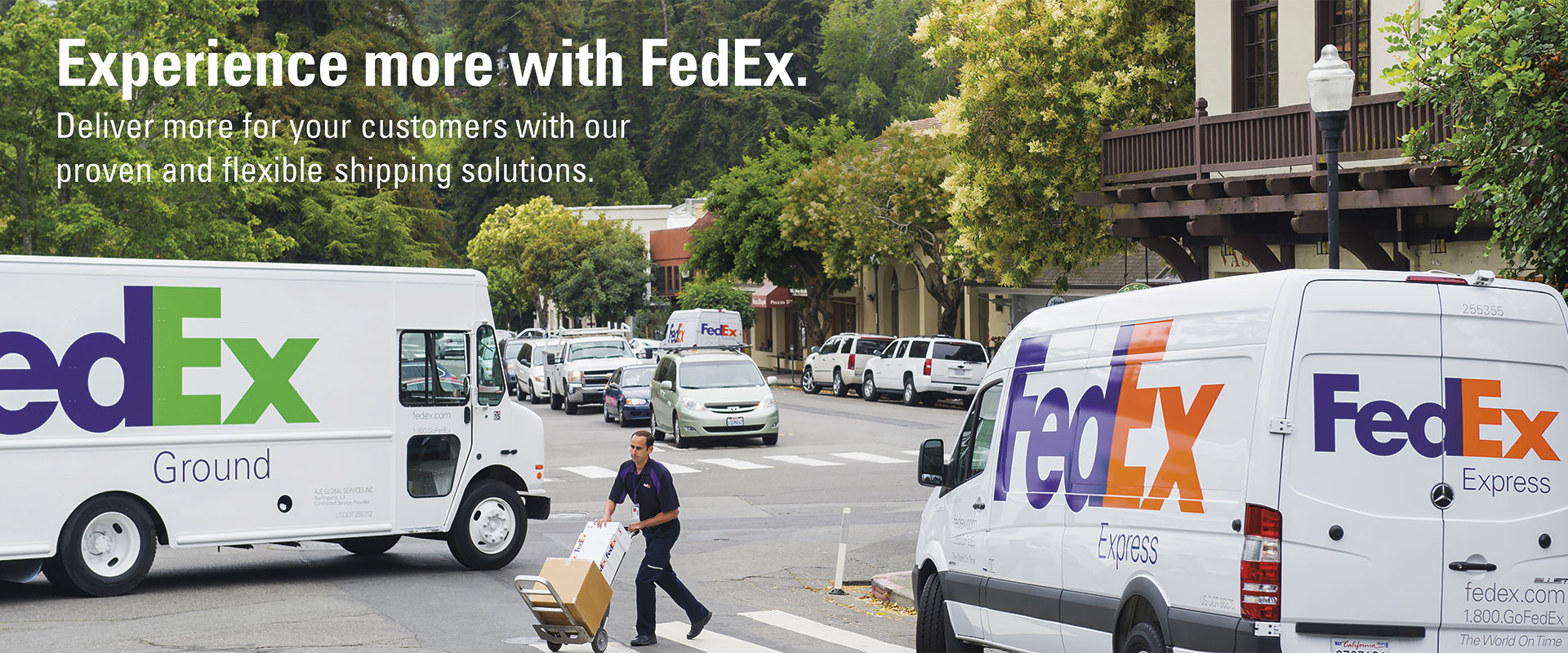 FedEx Booth back wall