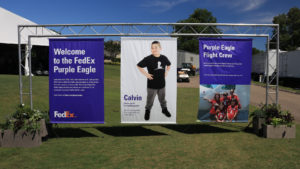 FedEx Purple Eagle Banners