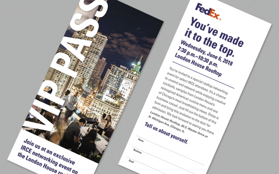 FedEx IRCE rooftop form